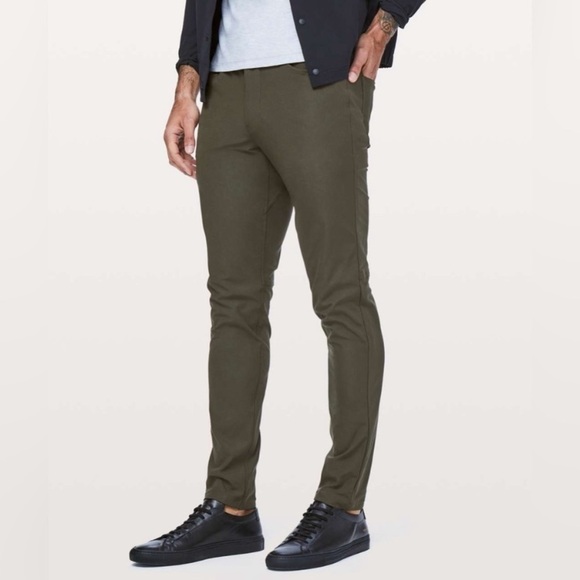 lululemon athletica Other - Lululemon 36 Mens ABC Slim Warpstreme Pants Dark Olive Green